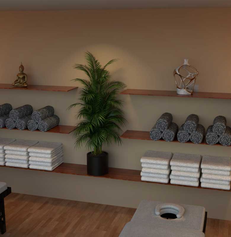 foto de salón de masaje